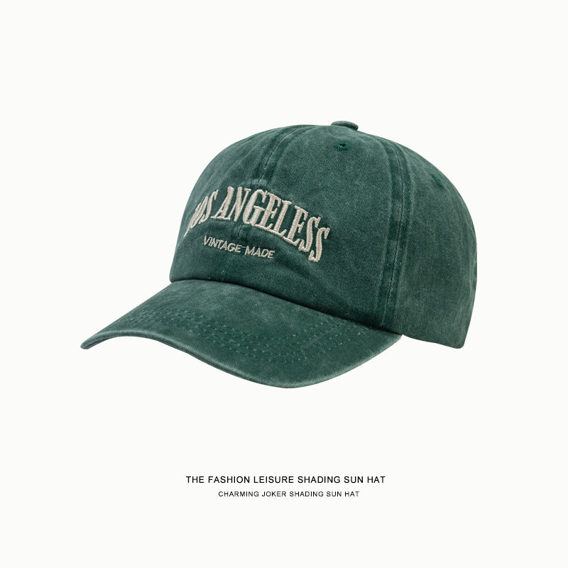 Wholesale Japanese retro washed distressed embroidered soft top cap